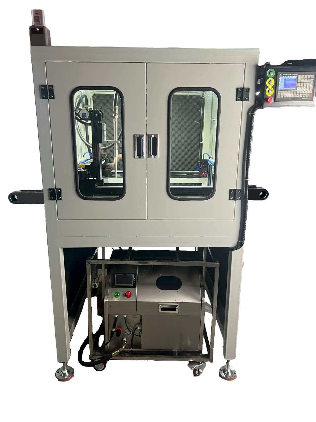 全自動倍速鏈接駁五軸聯(lián)動自動干冰清洗機